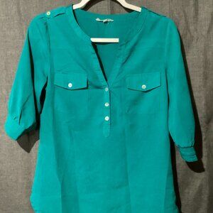 41 Hawthorne Blouse | Size Small | Teal Green